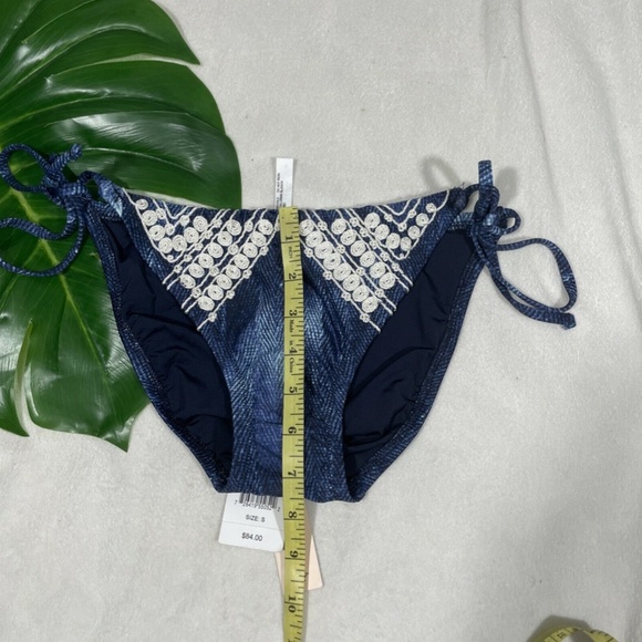 NWT‎ Nanette Lepore Deja Blue Vamp Bikini Bottom S - Picture 9 of 12